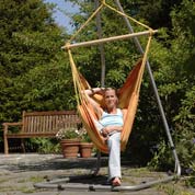 fauteuil suspendu 130x100cm - relax orange